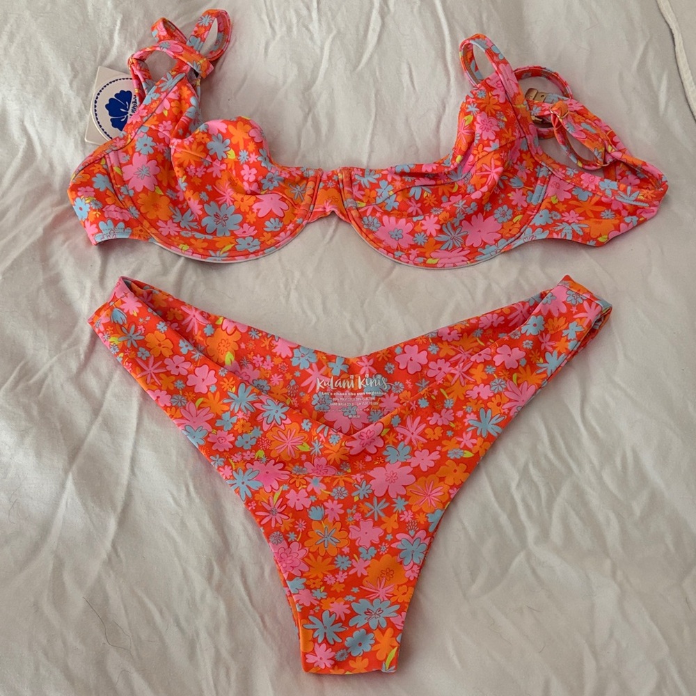 Kulani Colorful Floral Bikini Set